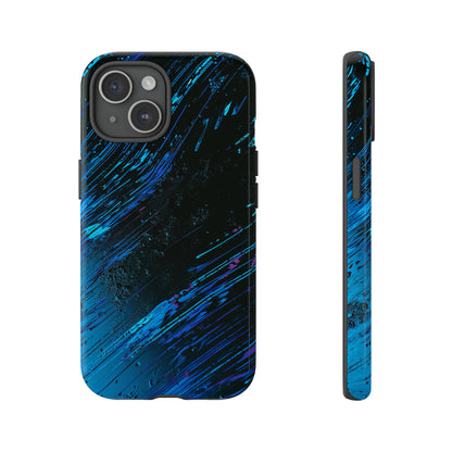 Cyber Stream: Digital Gradient - Protective Phone Case