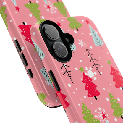 Festive Trees Dance - iPhone Case