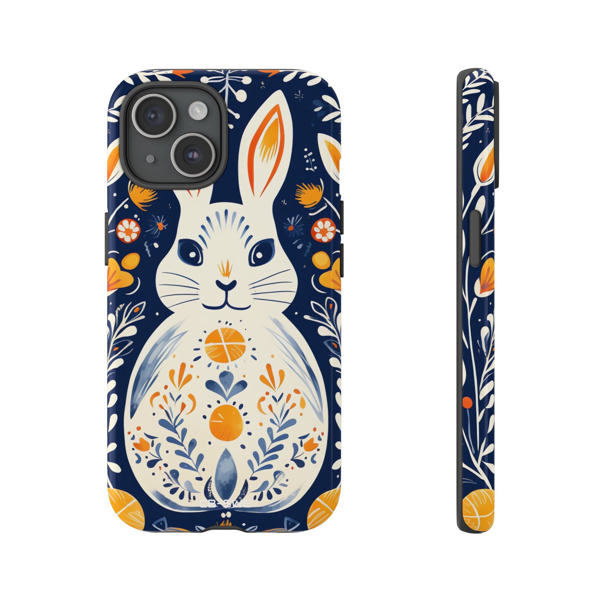 Floral Rabbit Joy - iPhone Case