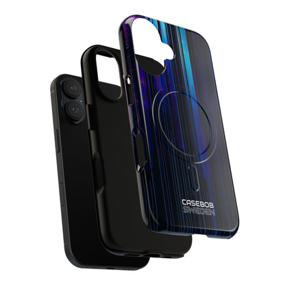 Neon Glitch Stripes iPhone 16 - Tough+