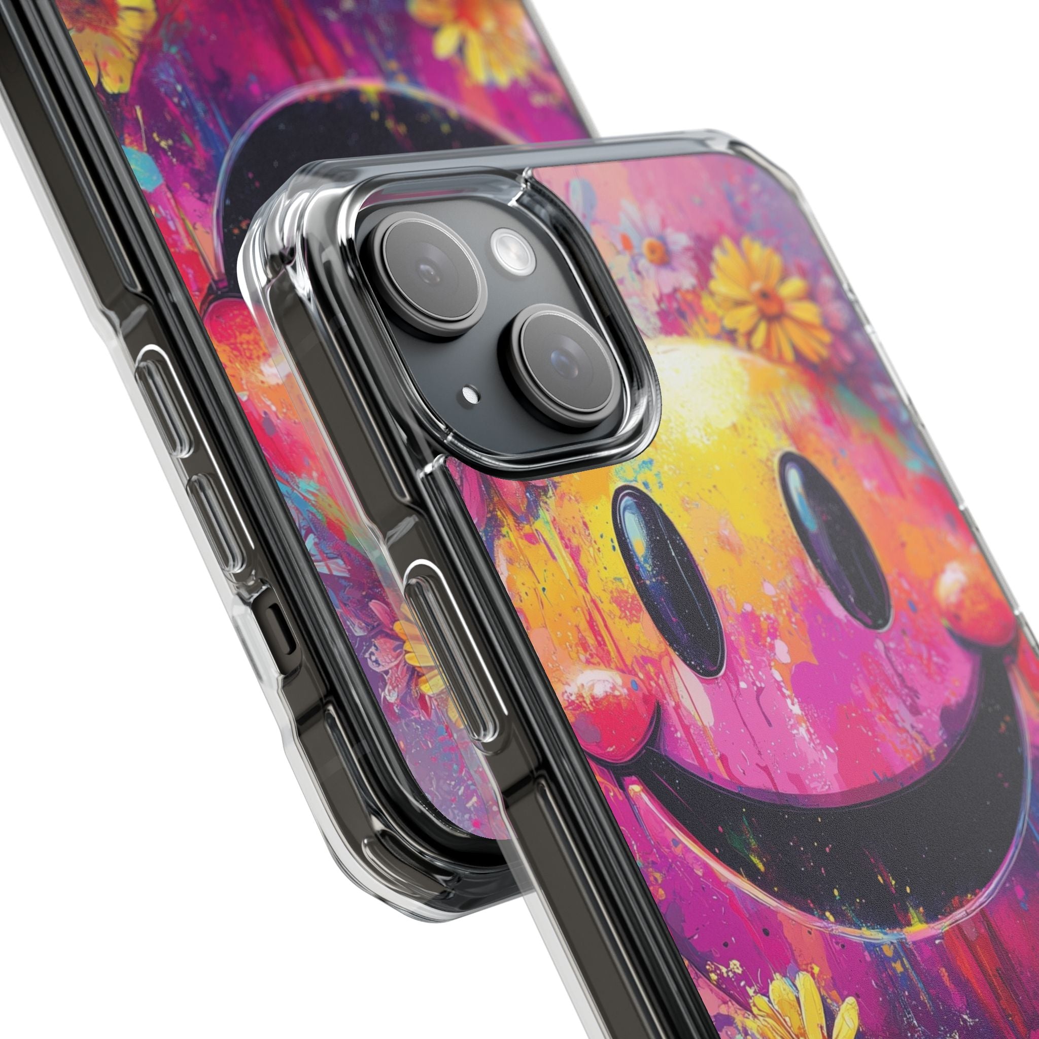 Smiley Bloom iPhone 15 Plus Case - Impact