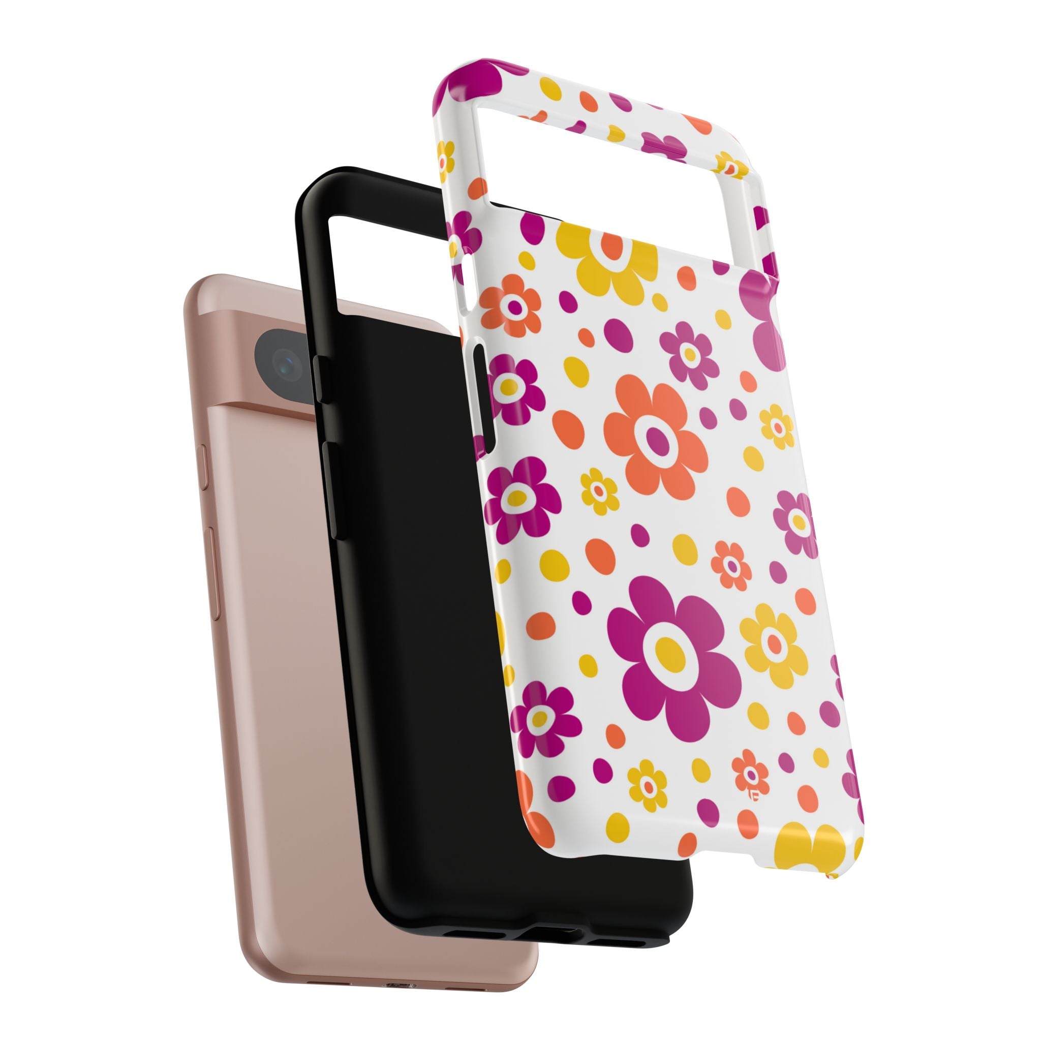 Retro Floral Playfulness - Google Pixel Case