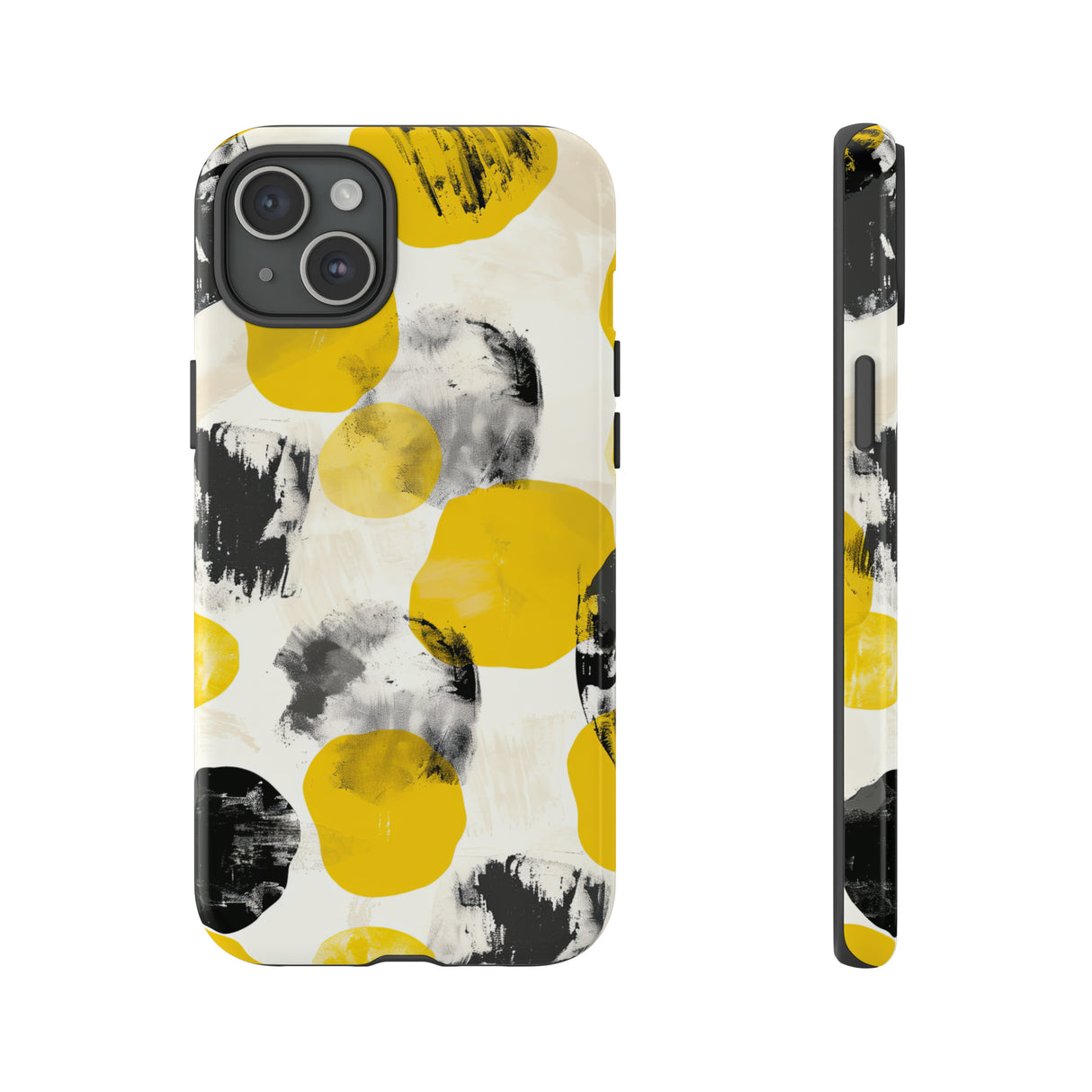 Yellow Dot Minimalism - Protective Phone Case