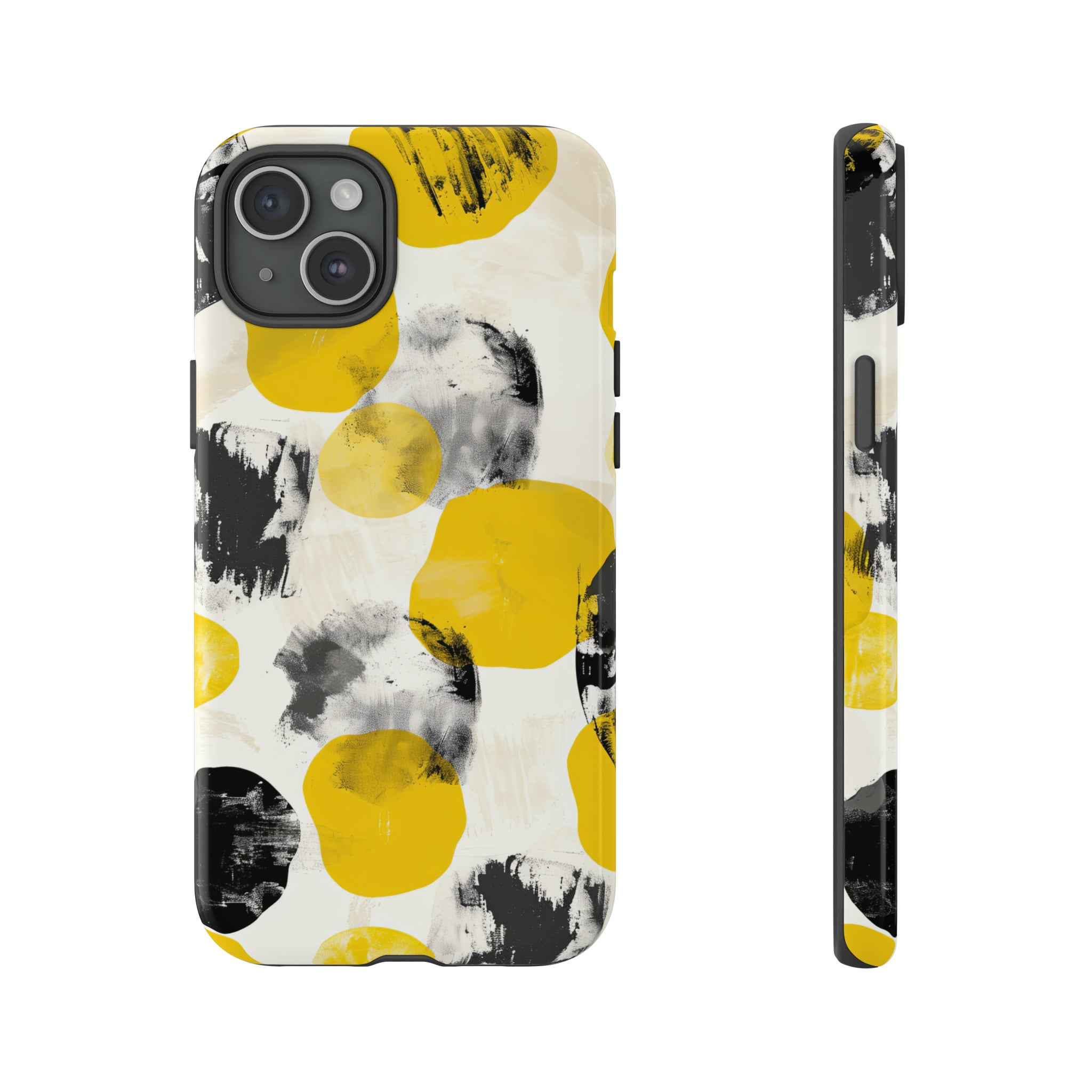 Yellow Dot Minimalism - Protective Phone Case