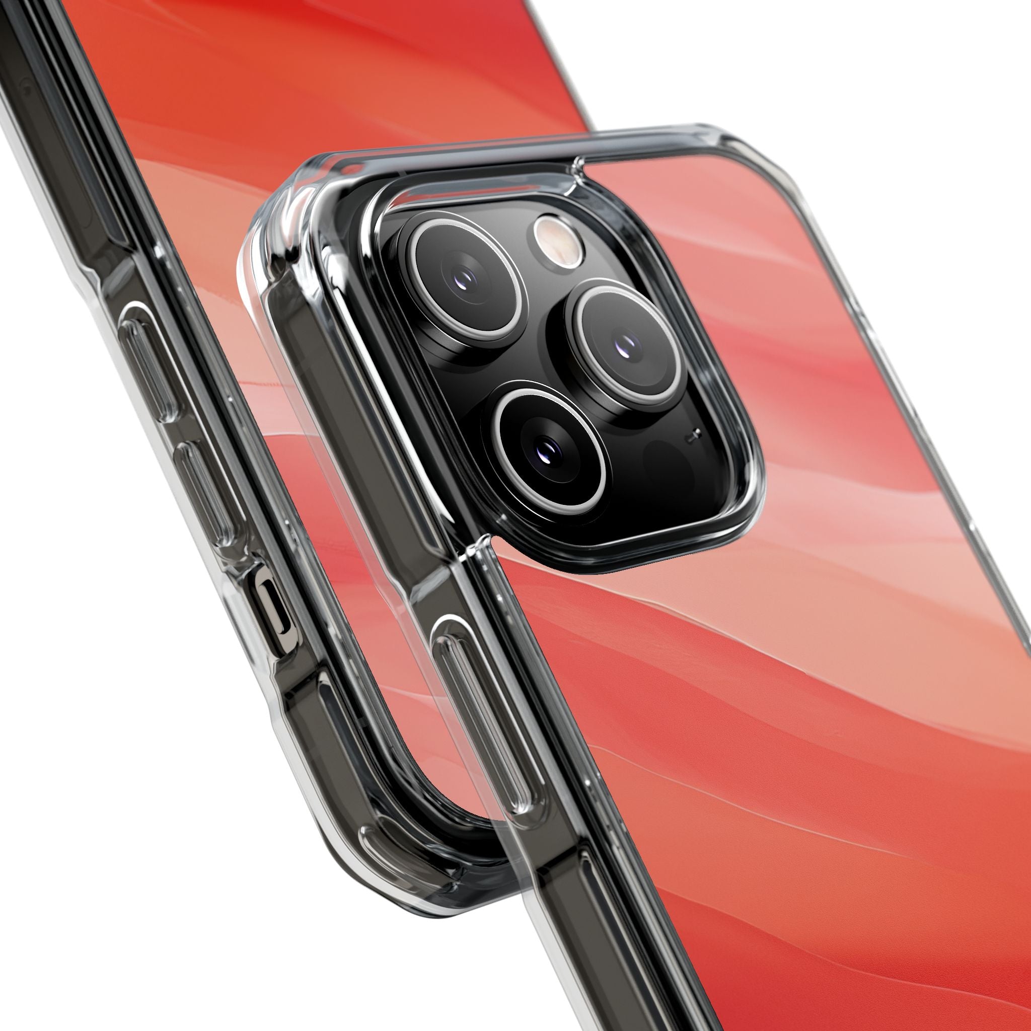 Flowing Coral Waves iPhone 14 - Impact Clear+