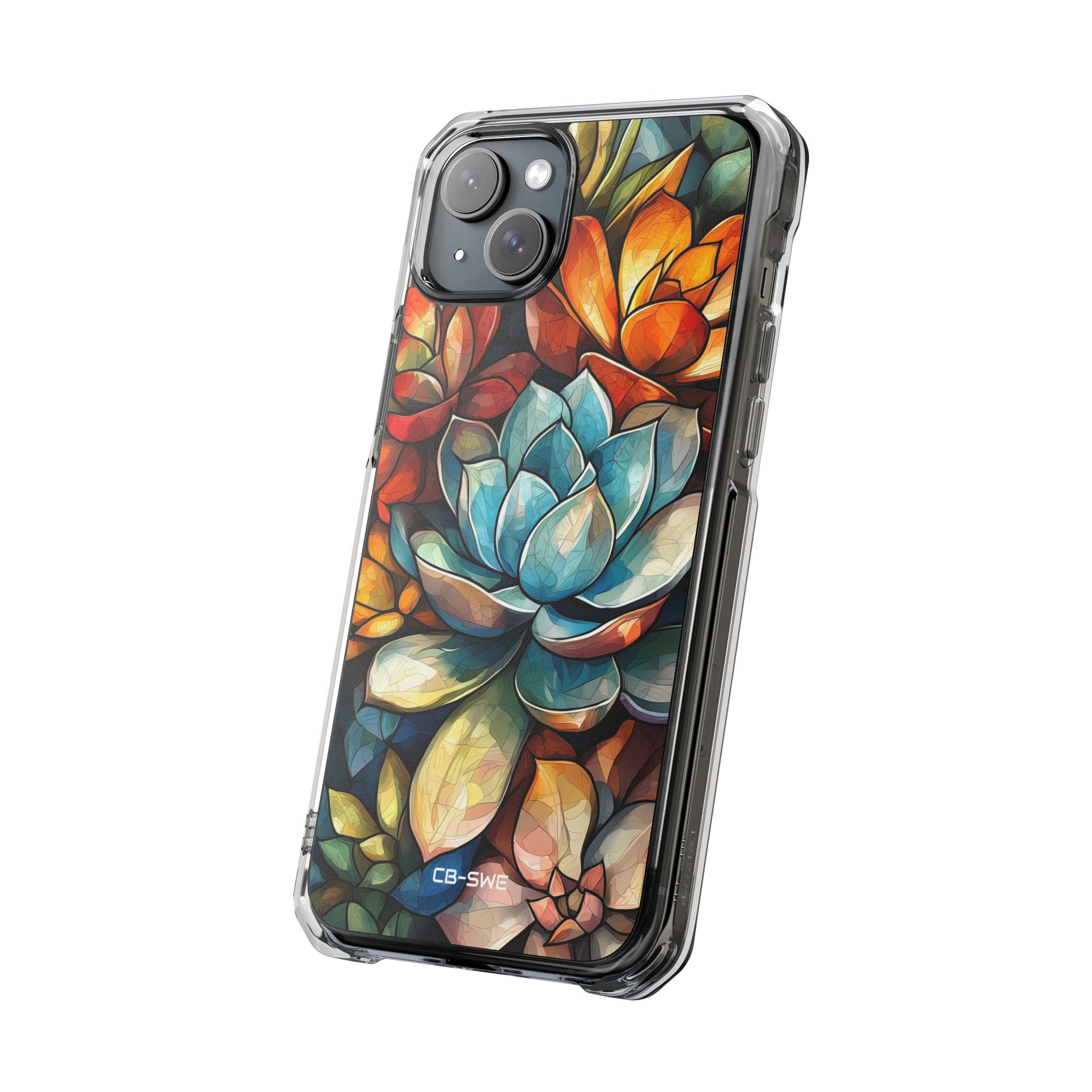 Vibrant Succulent Garden iPhone Case - Impact