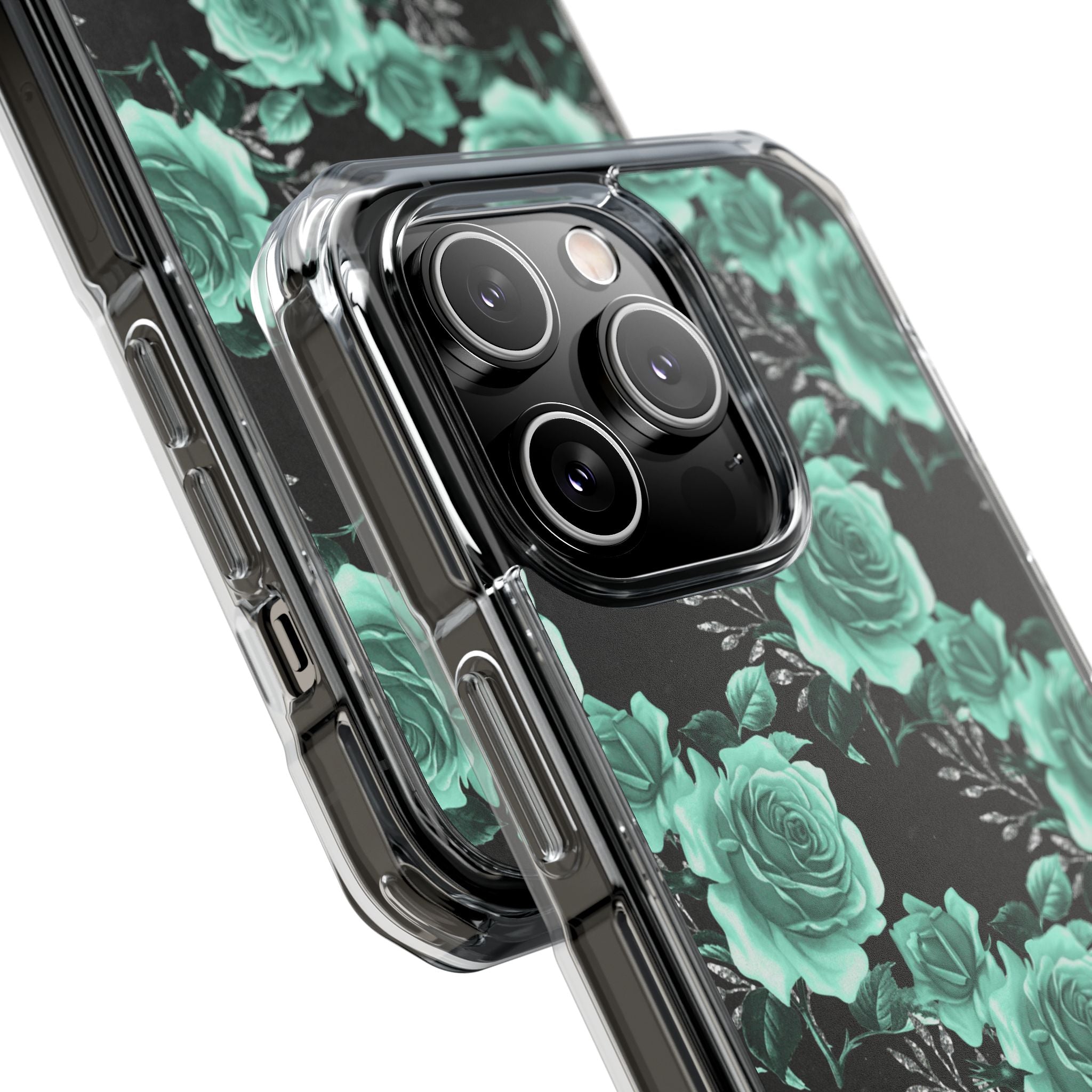 Turquoise Rose Symphony iPhone Case - Impact
