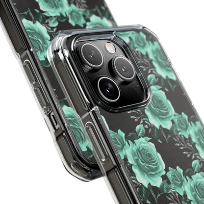 Turquoise Rose Symphony iPhone Case - Impact