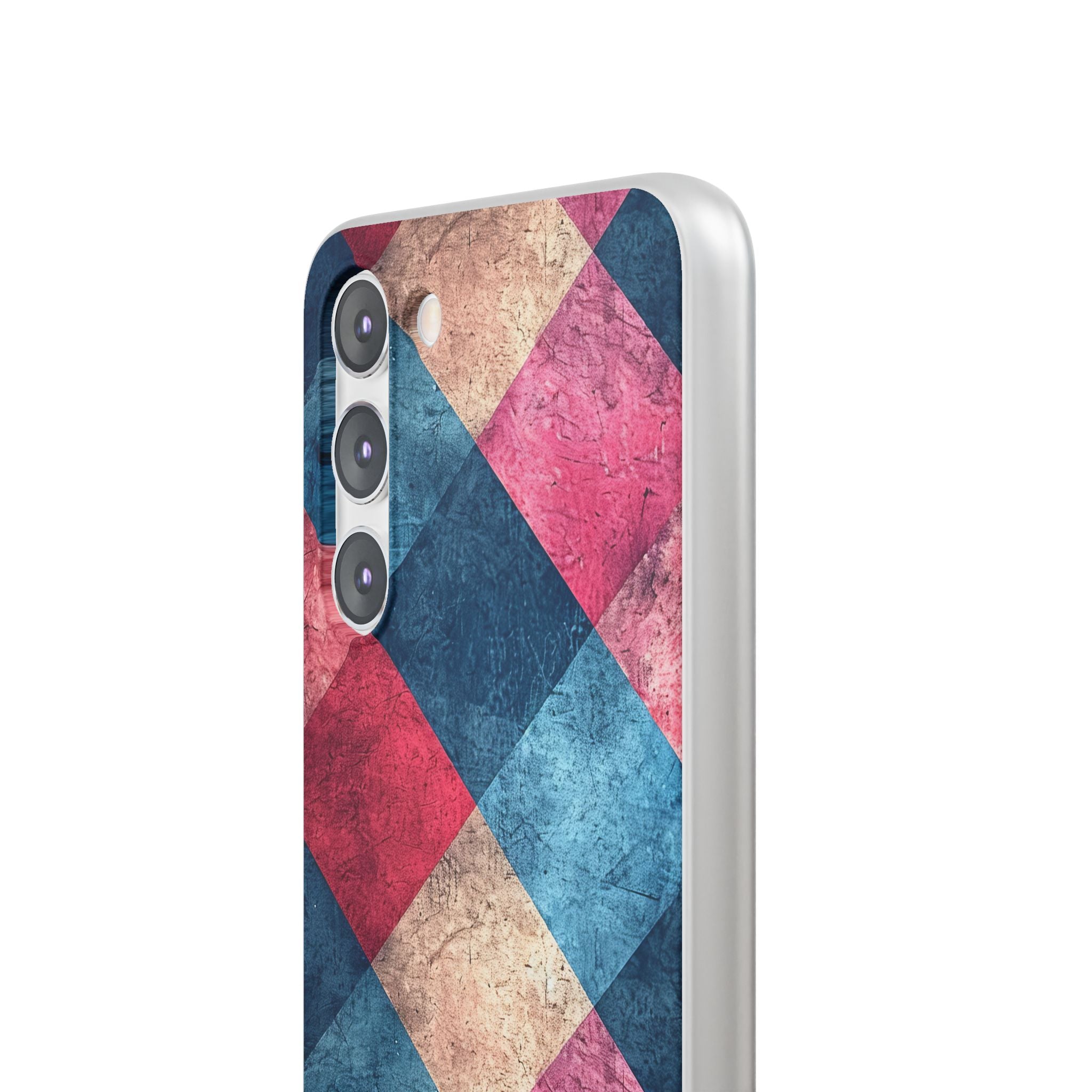 Bold Geometric Squares - Flexi Samsung S23 Phone Case