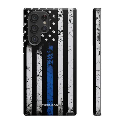 Blue Stripe Flag Samsung S22 Ultra Case - Tough