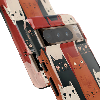 Elongated Cats Black Google Pixel 8 Pro Case - Tough