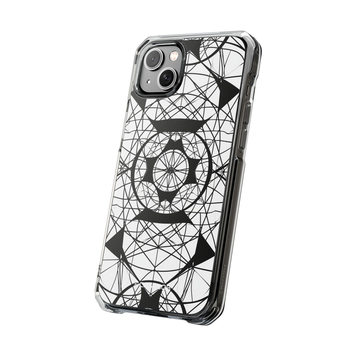 Geometric Hypnosis - Phone Case for iPhone (Clear Impact - Magnetic)