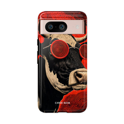 Hypnotic Cow Google Pixel 8 Case - Tough