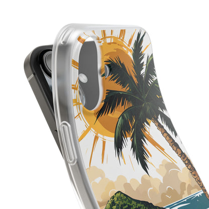 Sunny Palm Breeze iPhone 16 Plus Case - Soft