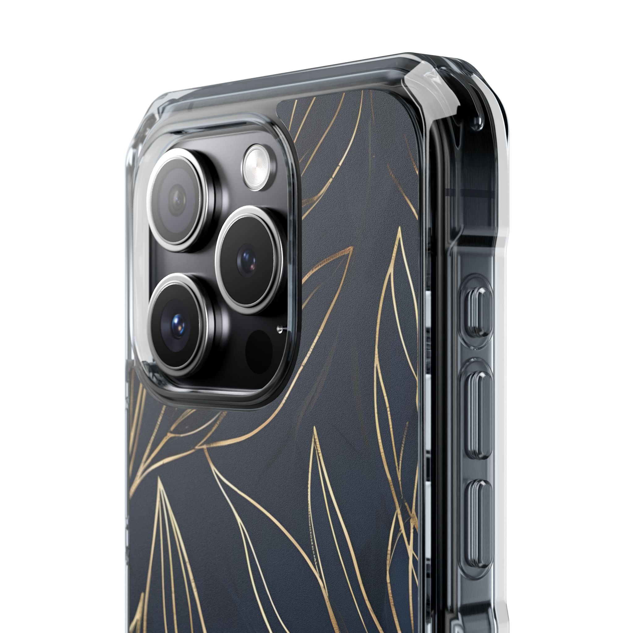 Modern Gold Leaves iPhone Case - Impact