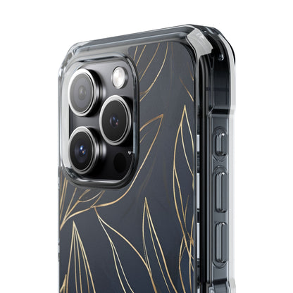 Modern Gold Leaves iPhone Case - Impact