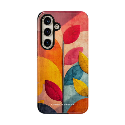 Abstract Orange Blue Design - Tough Samsung S24 Phone Case