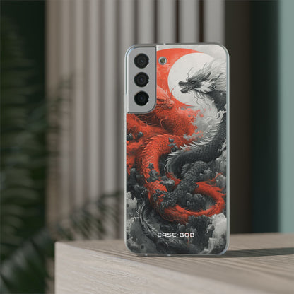 Twin Dragons Crimson Samsung S22 Plus Case - Soft