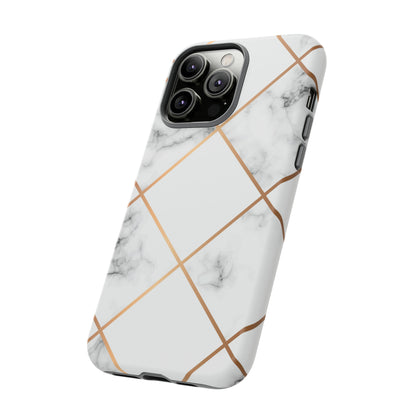 White Marble - Protective Phone Case