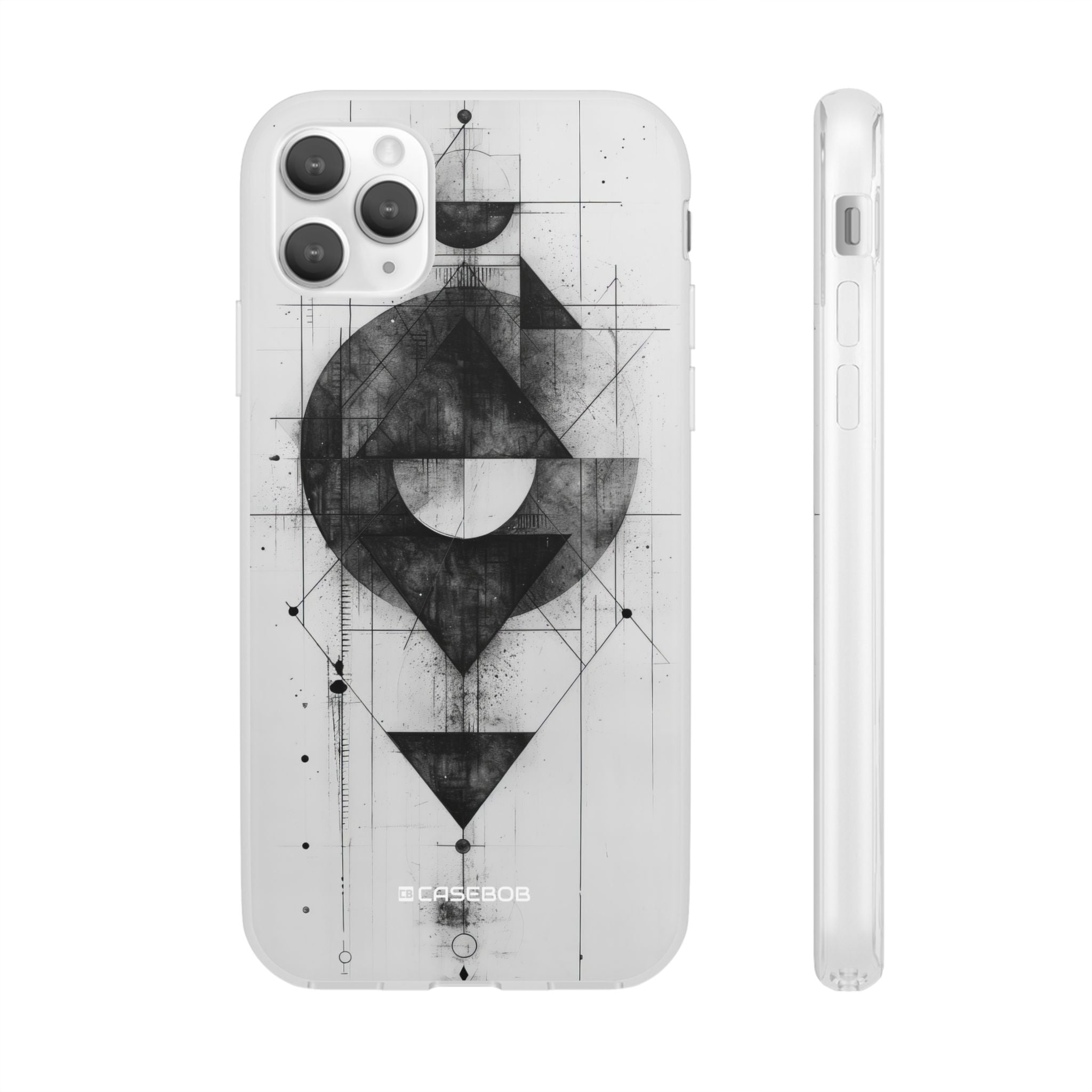 Monochrome Geometry | Flexible Phone Case for iPhone