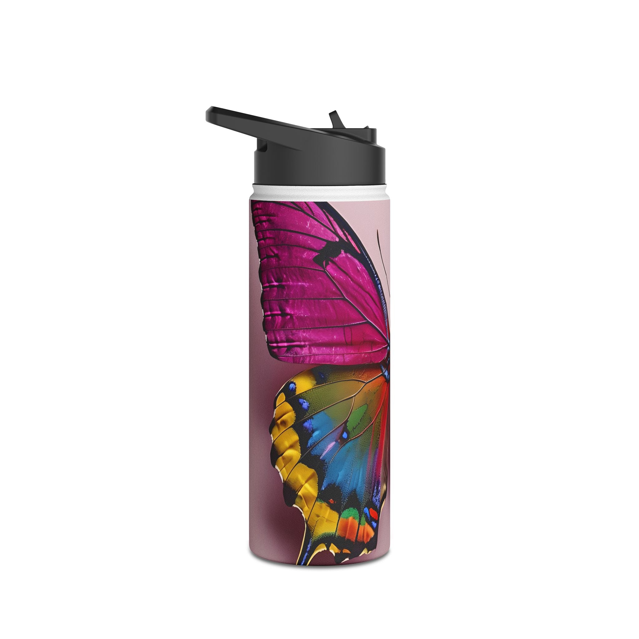 Vibrant Monarch - Stainless Steel Water Bottle