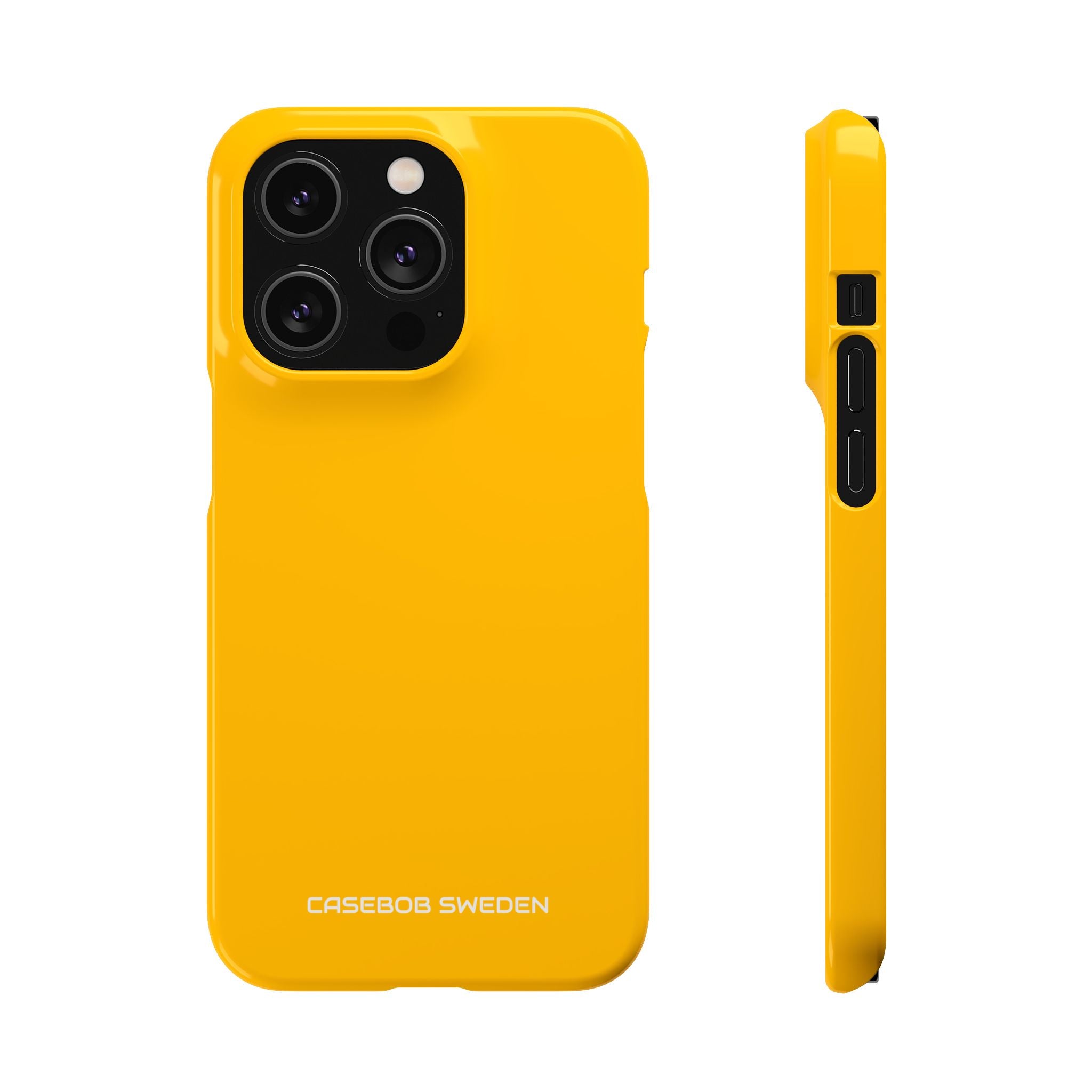 Amber Yellow - Slim iPhone 14 Phone Case