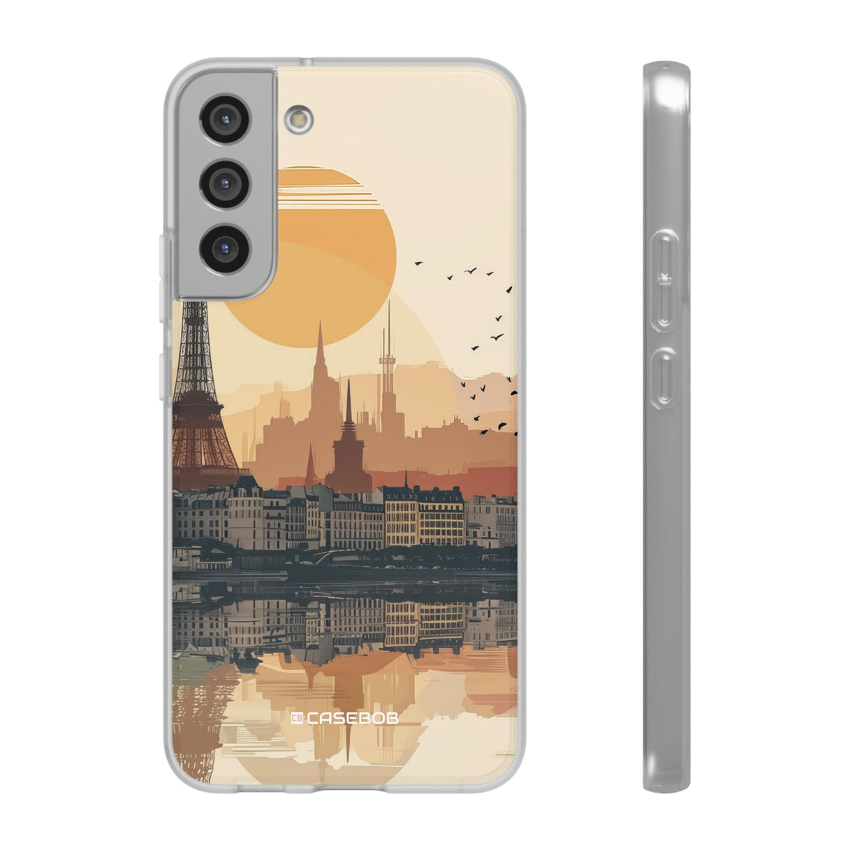 Parisian Sunset Serenity | Flexible Phone Case for Samsung Galaxy