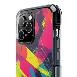 Pantone Neon Patterns | Handyhülle für iPhone (Clear Impact Case – magnetisch)