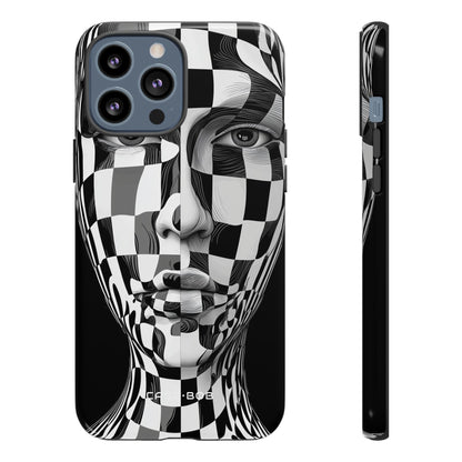 Checkered Face iPhone 13 Pro Max Case - Tough