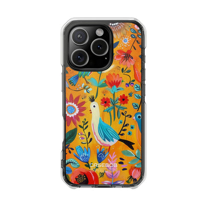 Whimsical Birds Garden iPhone 16 - Impact Clear+