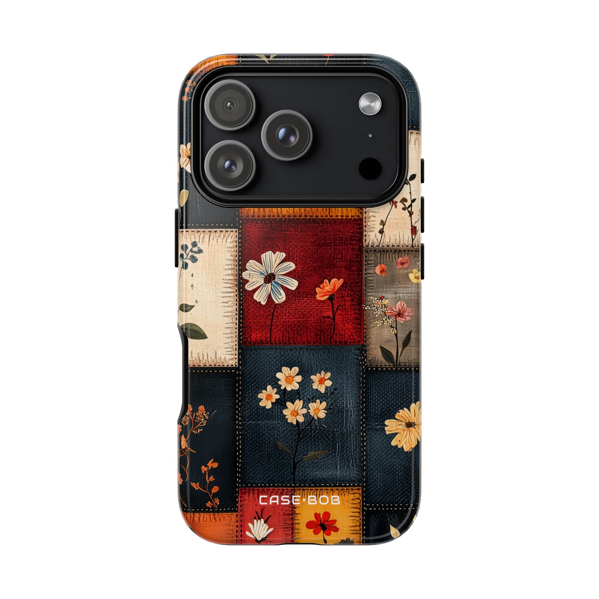 Patchwork Blooms iPhone 17 Pro Case - Tough