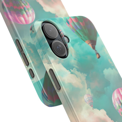 Pastel Balloon Adventure - Slim iPhone 16 Phone Case