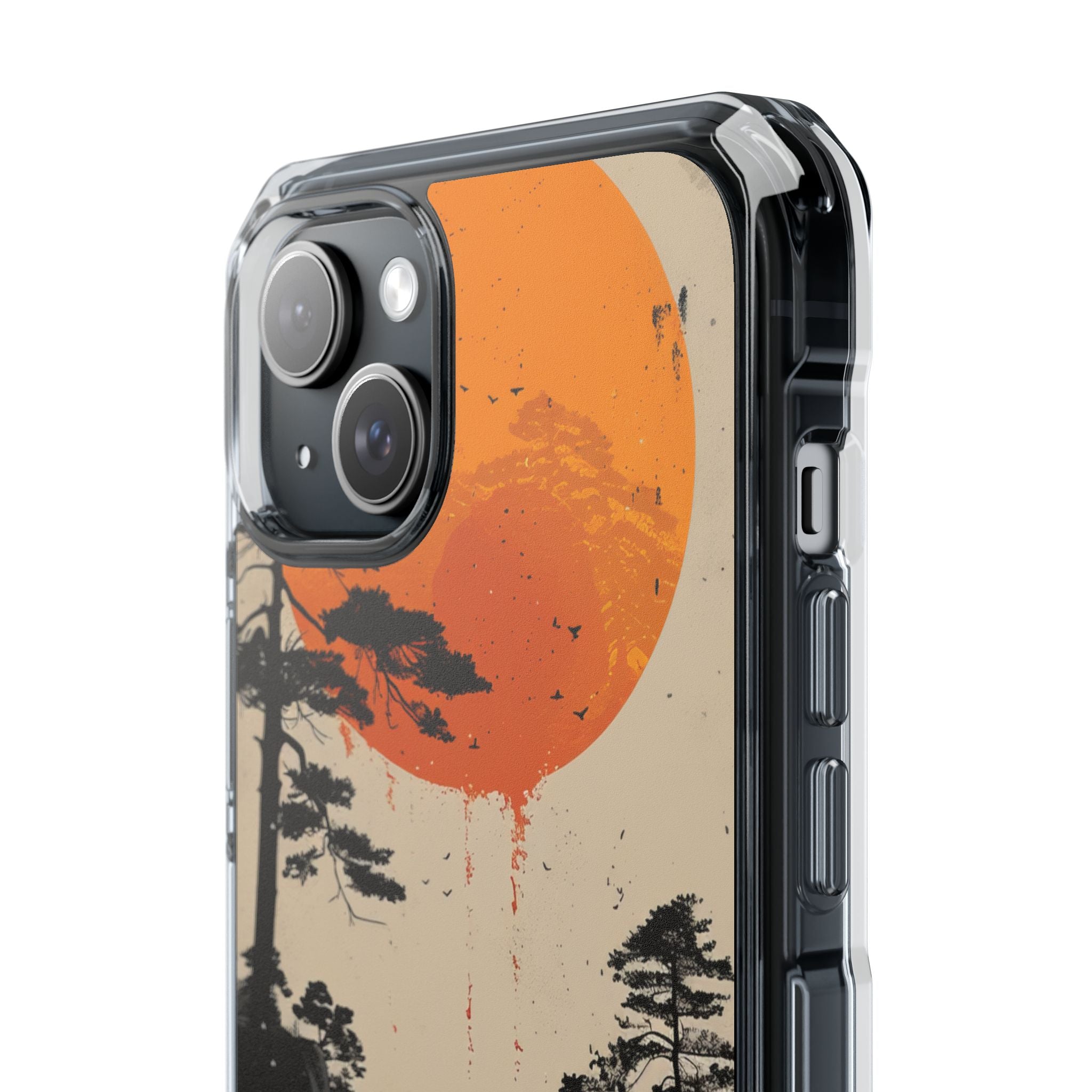 Zen Serenity Sunscape iPhone 15 - Clear Impact Phone Case