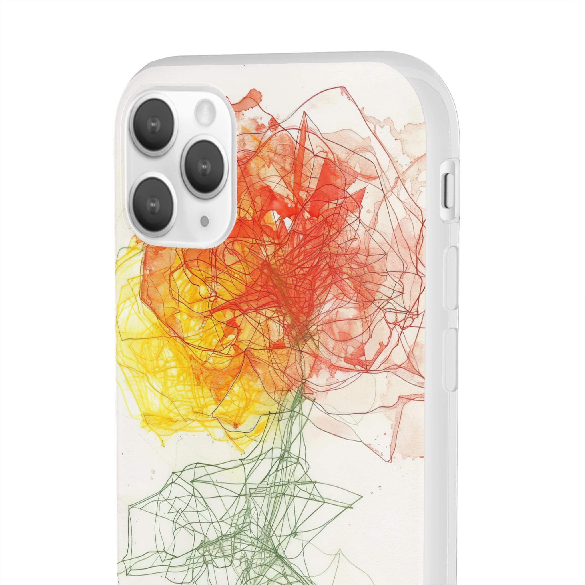 Fiery Blossom | Flexible Phone Case for iPhone