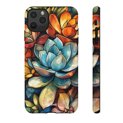 Vibrant Succulent Garden - iPhone Case