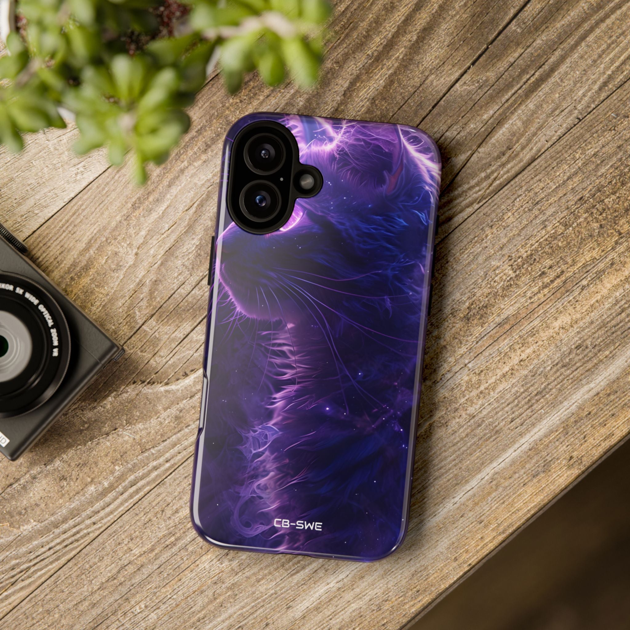 Mystical Starlit Cat - iPhone Case
