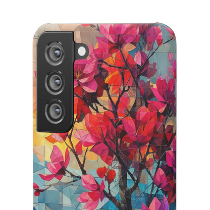 Vibrant Geometric Tree Landscape Samsung S21 - Slim Phone Case