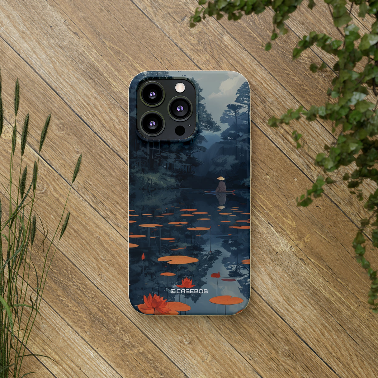 Tranquil Lotus Serenity | Biodegradable Phone Case