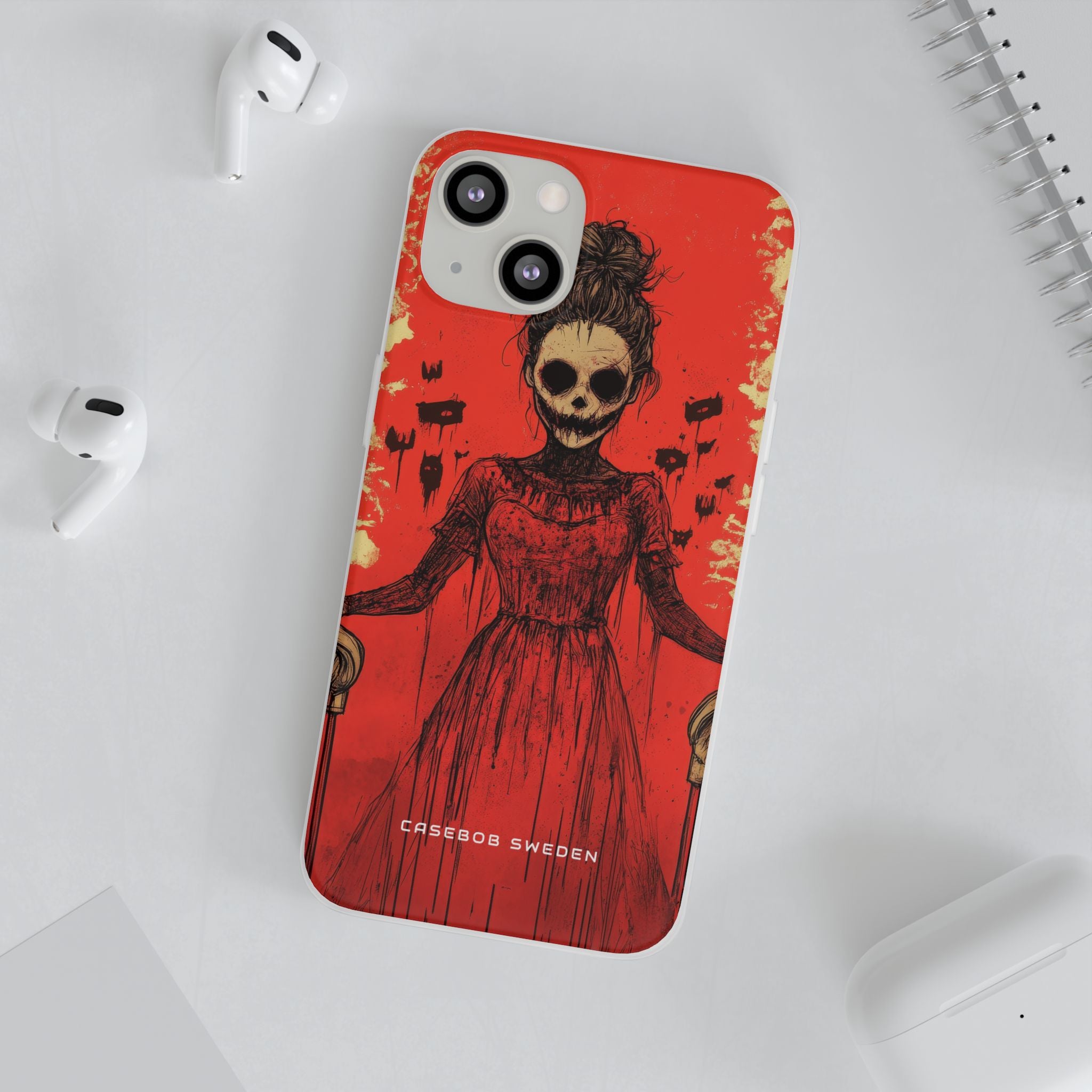 Haunting Scarlet Descent iPhone 13 - Flexi Phone Case