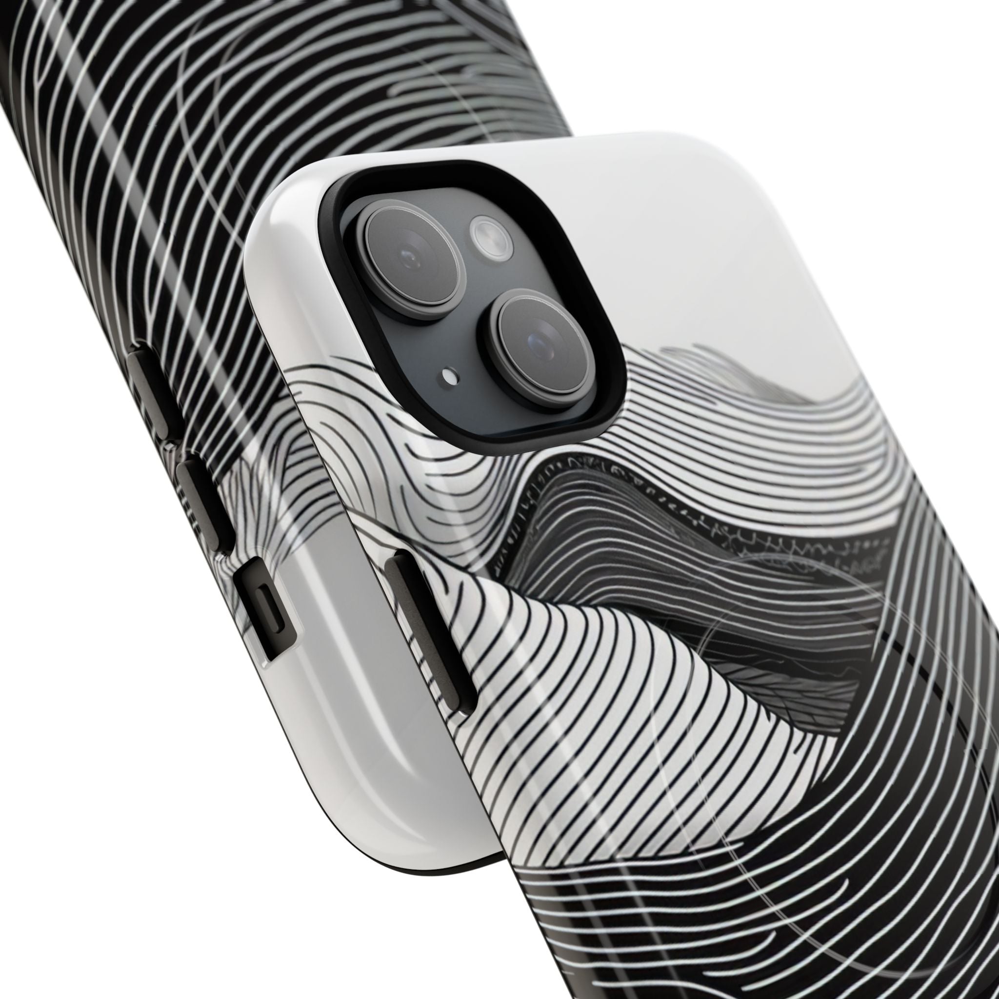 Undulating Horizon Waves iPhone 15 | Tough+ Phone Case