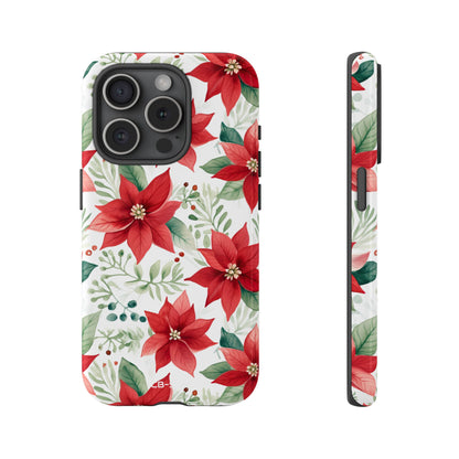 Poinsettias Bloom Bright - iPhone Case