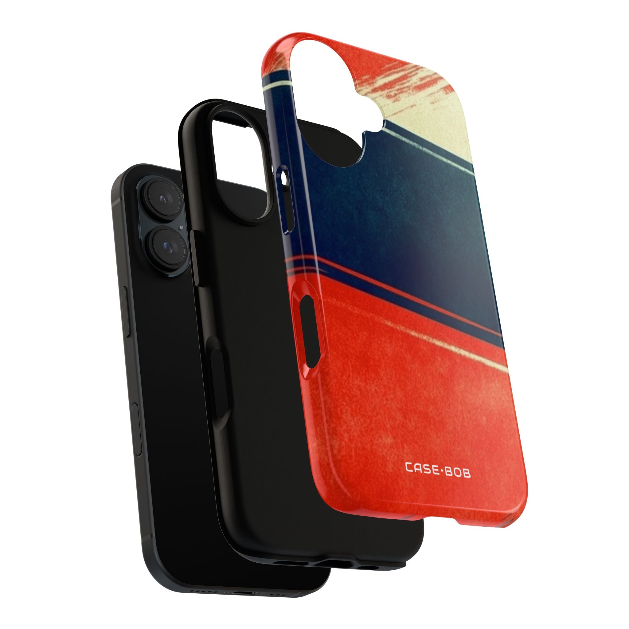 Blue Diagonal Motion iPhone 16 Plus Case - Tough