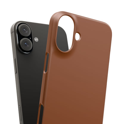 Saddle Brown iPhone 16 - Slim Phone Case