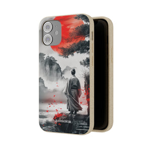 Serene Samurai Sunrise | Biodegradable Phone Case