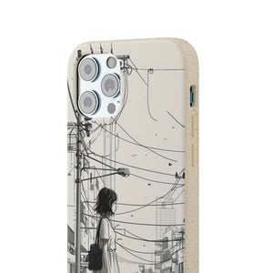 Urban Solitude Sketch | Biodegradable Phone Case