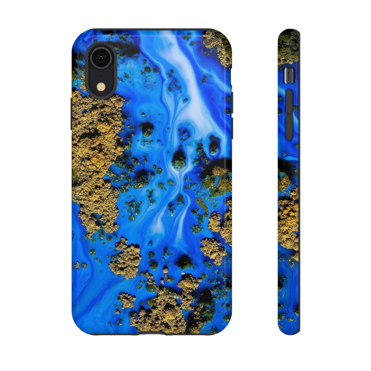 Blue River Ink Art iPhone Case (Protective) iPhone XR Glossy Phone Case