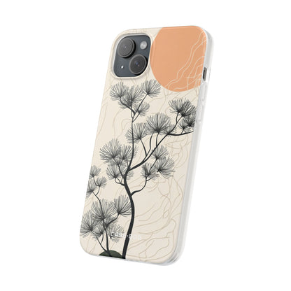 Spiky Tree Sunset iPhone 15 Plus Case - Soft