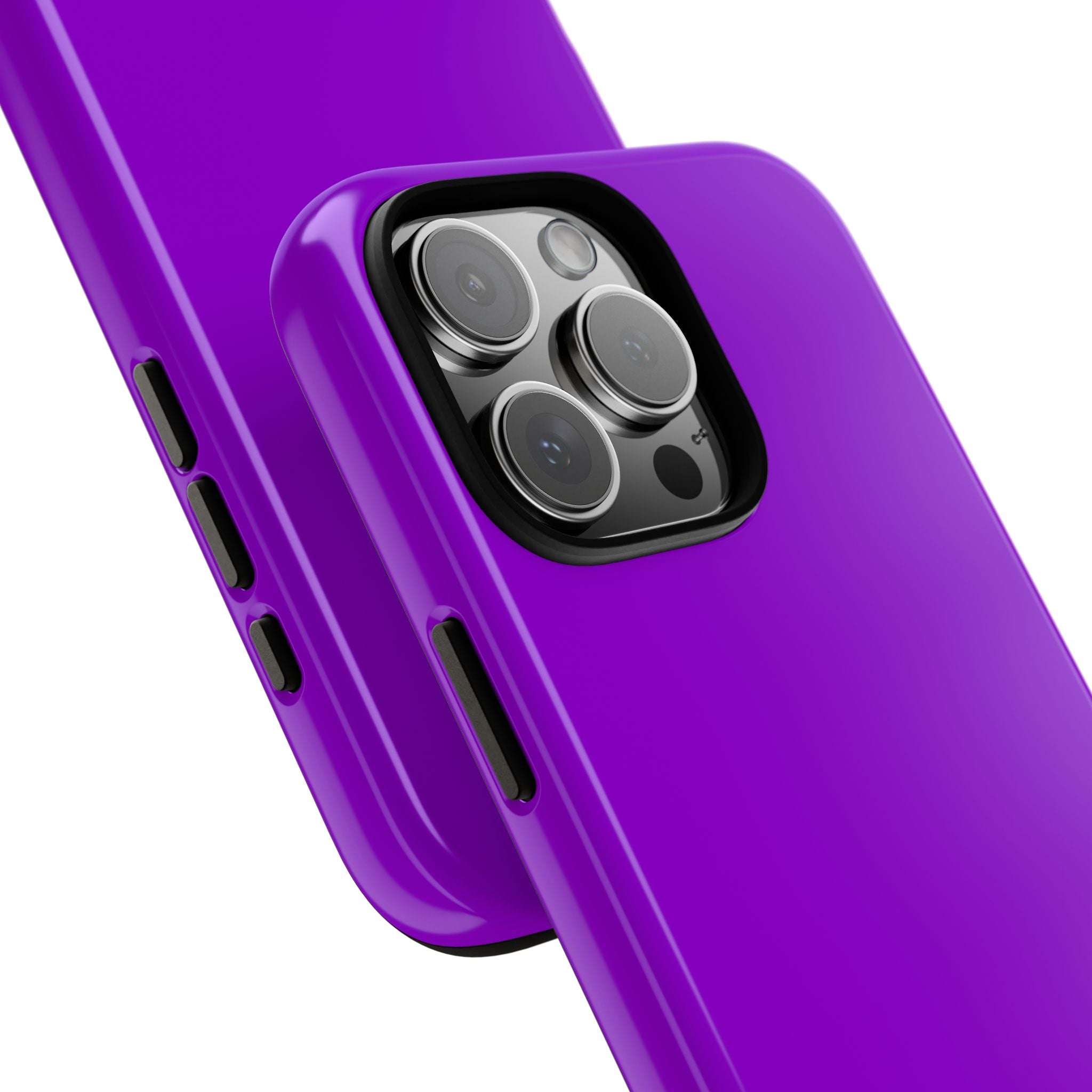 Dunkelviolettes iPhone 16 - Robuste Handyhülle