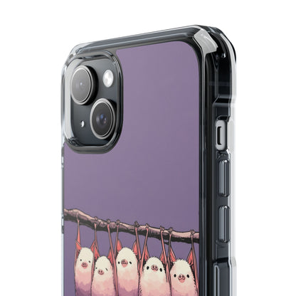Bats Hang Playfully iPhone Case - Impact