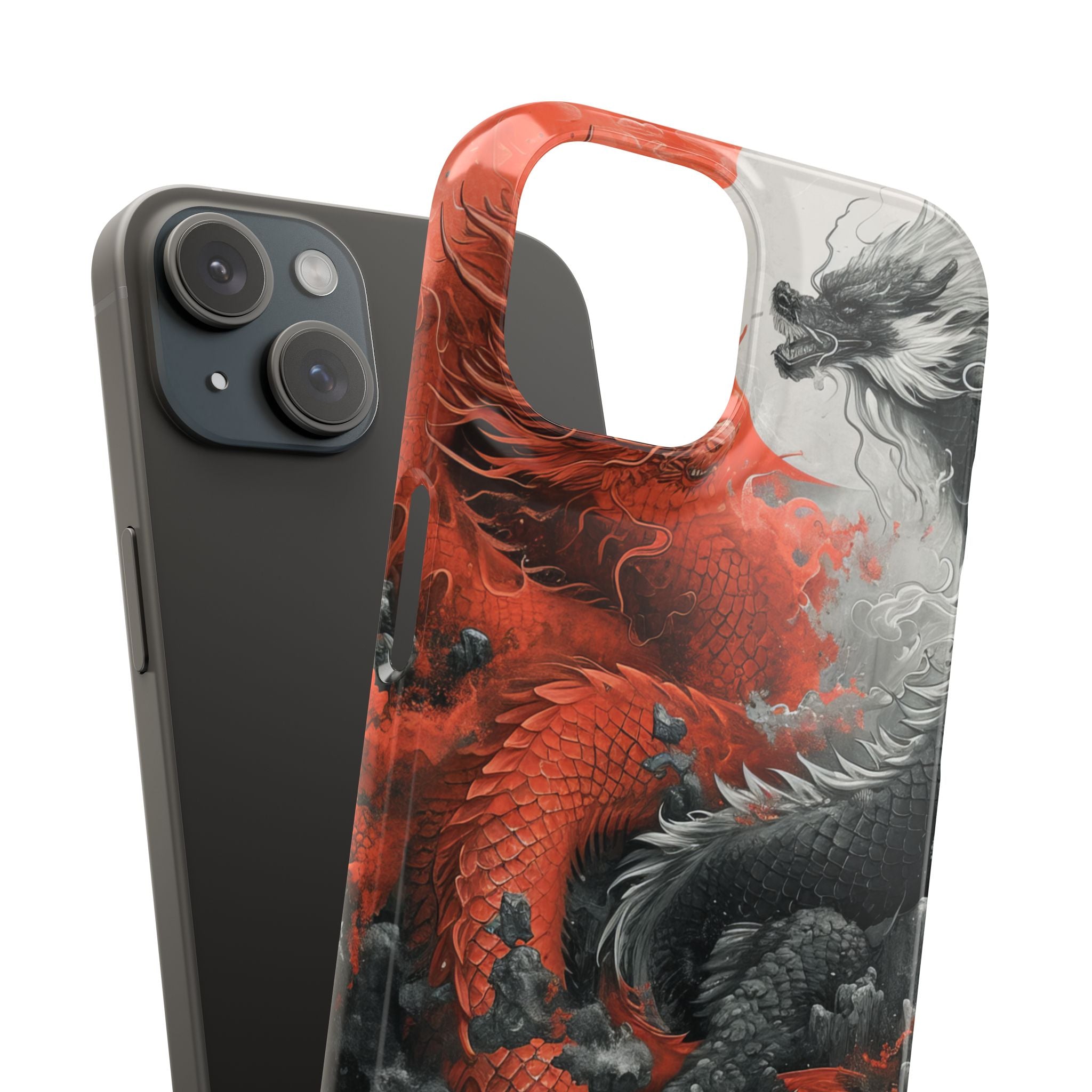 Zen Dragon Harmony iPhone 15 - Slim Phone Case